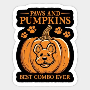 Paws & Pumpkins Best Halloween Dog Ever! Sticker